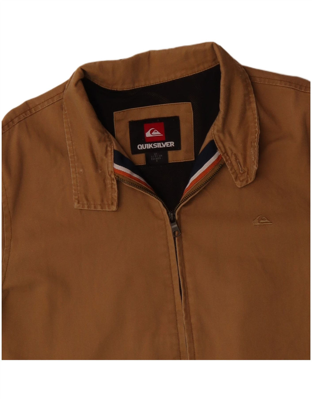 QUIKSILVER Bomber Jacket pentru bărbați UK 36 Small Beige Bumbac