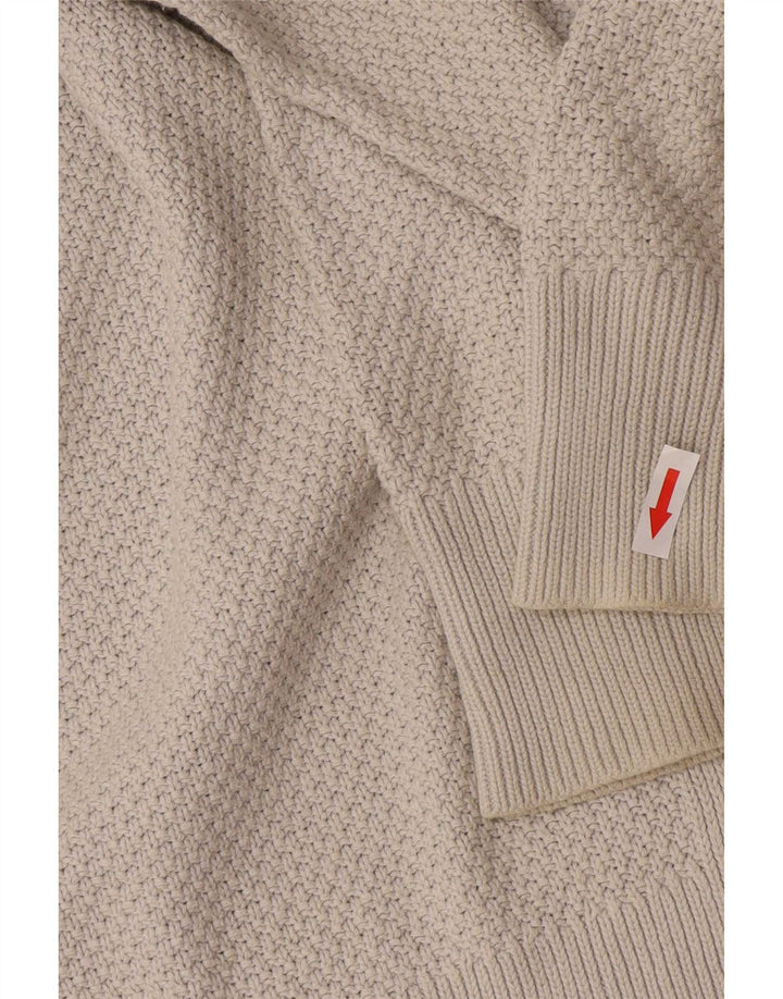 Pulover cardigan supradimensionat pentru femei Gap UK 16 mare bumbac gri