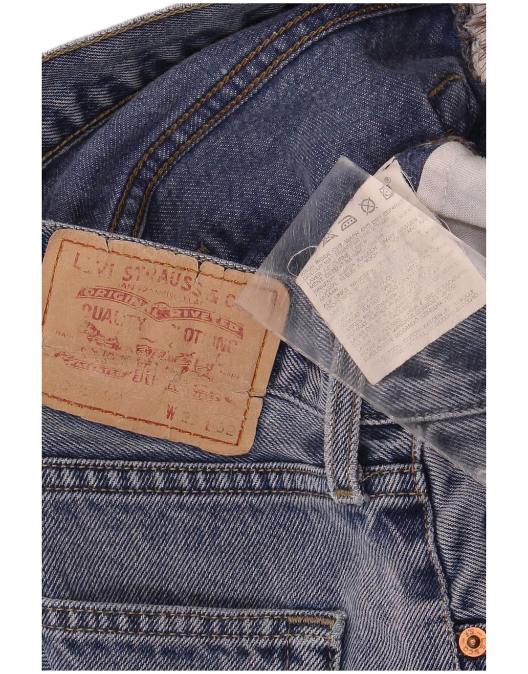 Blugi drepti pentru bărbați Levi's W29 L28 Bumbac albastru