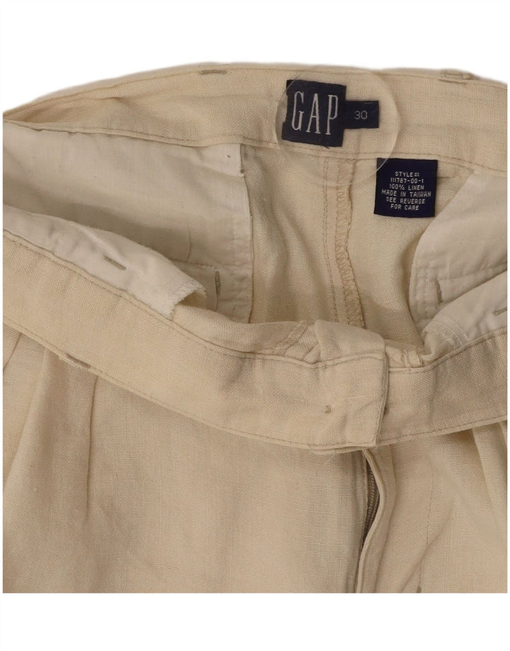 Pantaloni scurți chino pegged GAP pentru femei W30, in alb mediu