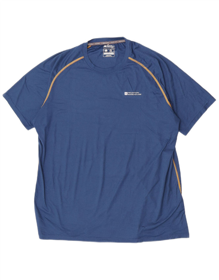 Tricou pentru bărbați Mountain Warehouse Top 2XL Albastru Poliester