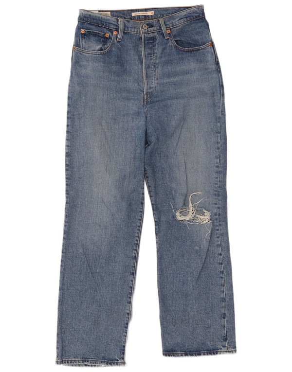 Blugi Drepți Distressed Ribcage LEVI'S L30 L29 Bumbac Albastru