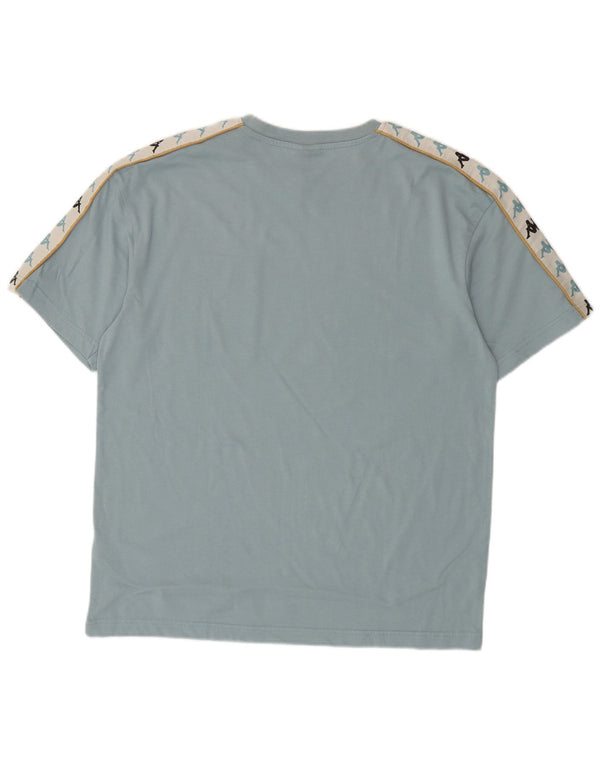Tricou grafic pentru bărbați Kappa Top mare, albastru, bumbac color bloc