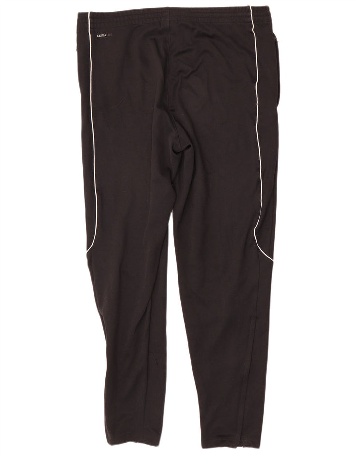 Pantaloni de trening Adidas Climalite pentru bărbați, negru mediu, poliester bloc de culoare