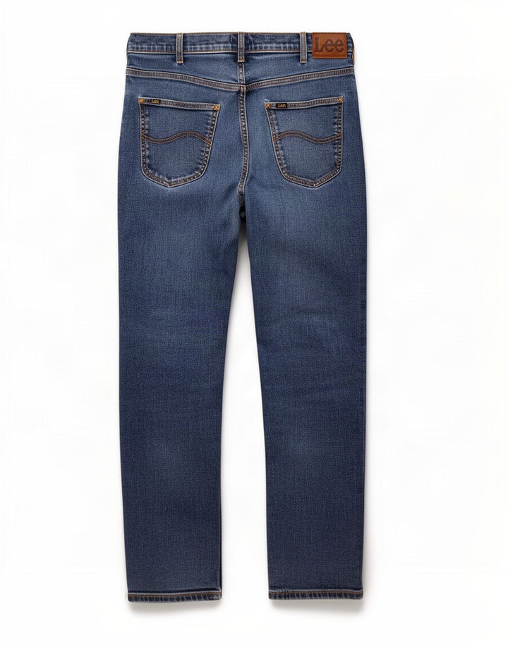 Blugi Lee Brooklyn Straight pentru bărbați W36 L32 Bumbac albastru
