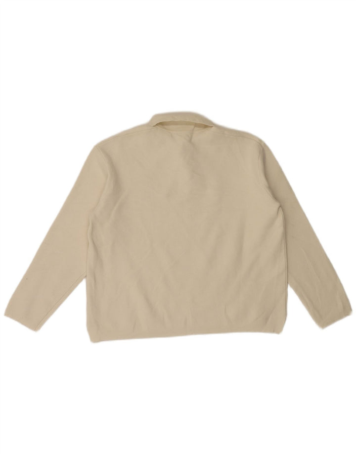 Pulover pentru bărbați Zara, cu gât polo, mic, alb