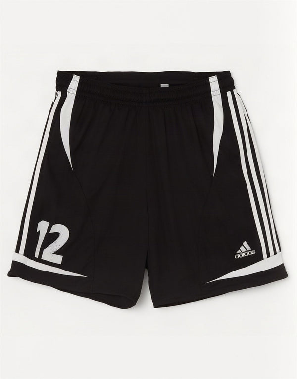 Pantaloni scurți sport grafic Adidas pentru bărbați, medii, negru, poliester color bloc