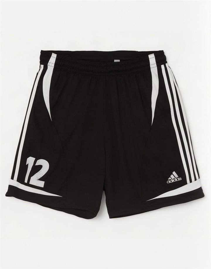 Pantaloni scurți sport grafic Adidas pentru bărbați, medii, negru, poliester color bloc