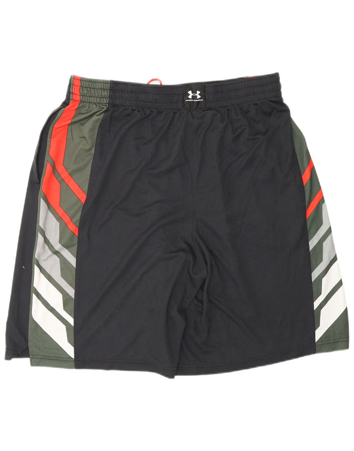 Pantaloni scurți sport pentru bărbați UNDER ARMOUR XL, negru, color block