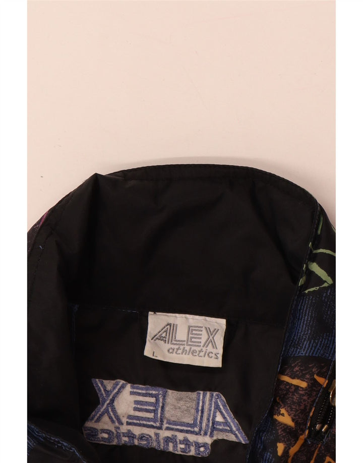 ALEX ATHLETICS Jachetă Anorak pentru bărbați Marea Britanie 40 Poliamidă geometrică albastră mare