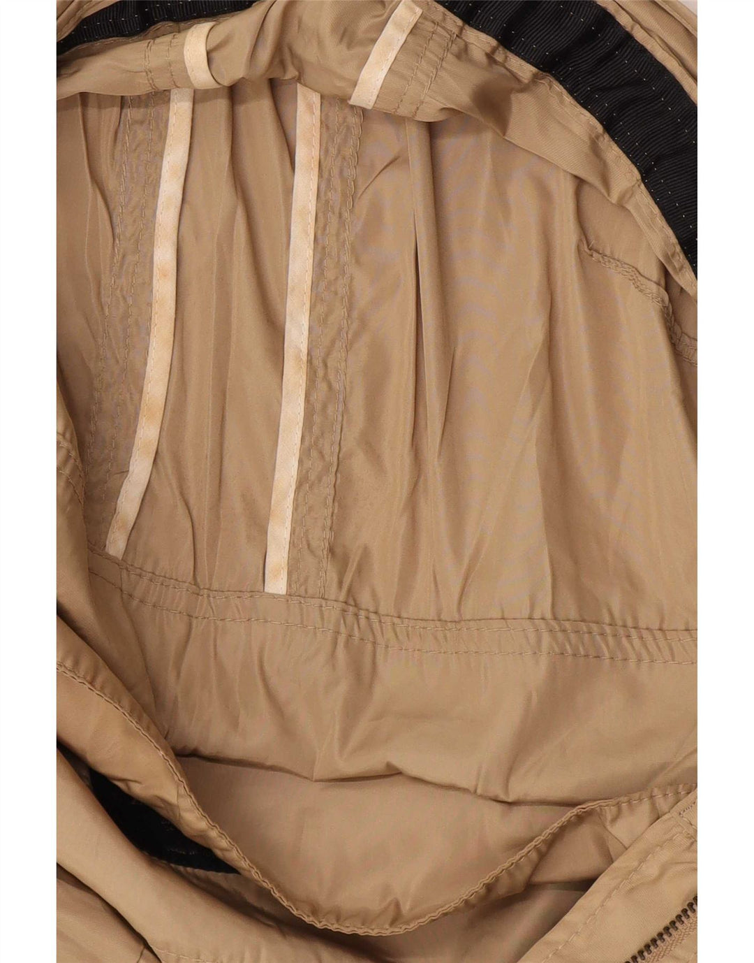 Jachetă de ploaie cu glugă pentru femei Zara UK 12 Medium Bej Poliester