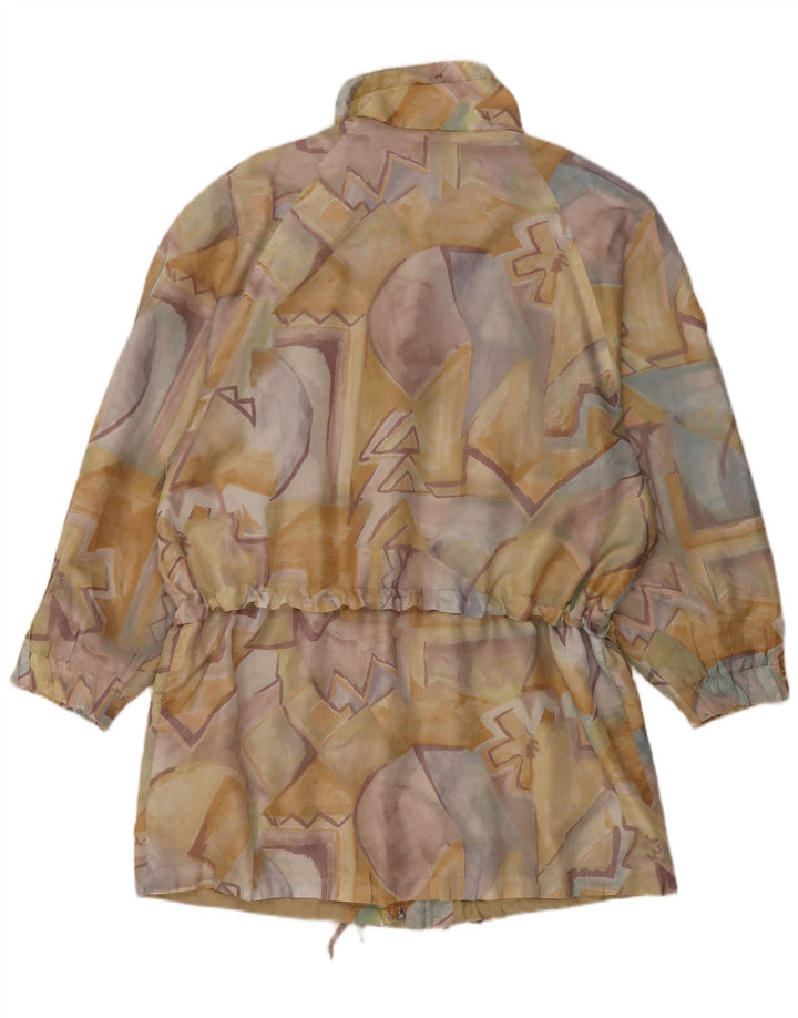 C & A Jachetă de ploaie cu model abstract pentru femei UK 16 mare, multicoloră