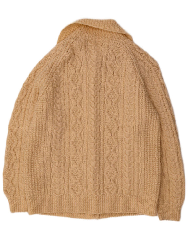 Pulover cardigan pentru femei VINTAGE UK 14 mare bej