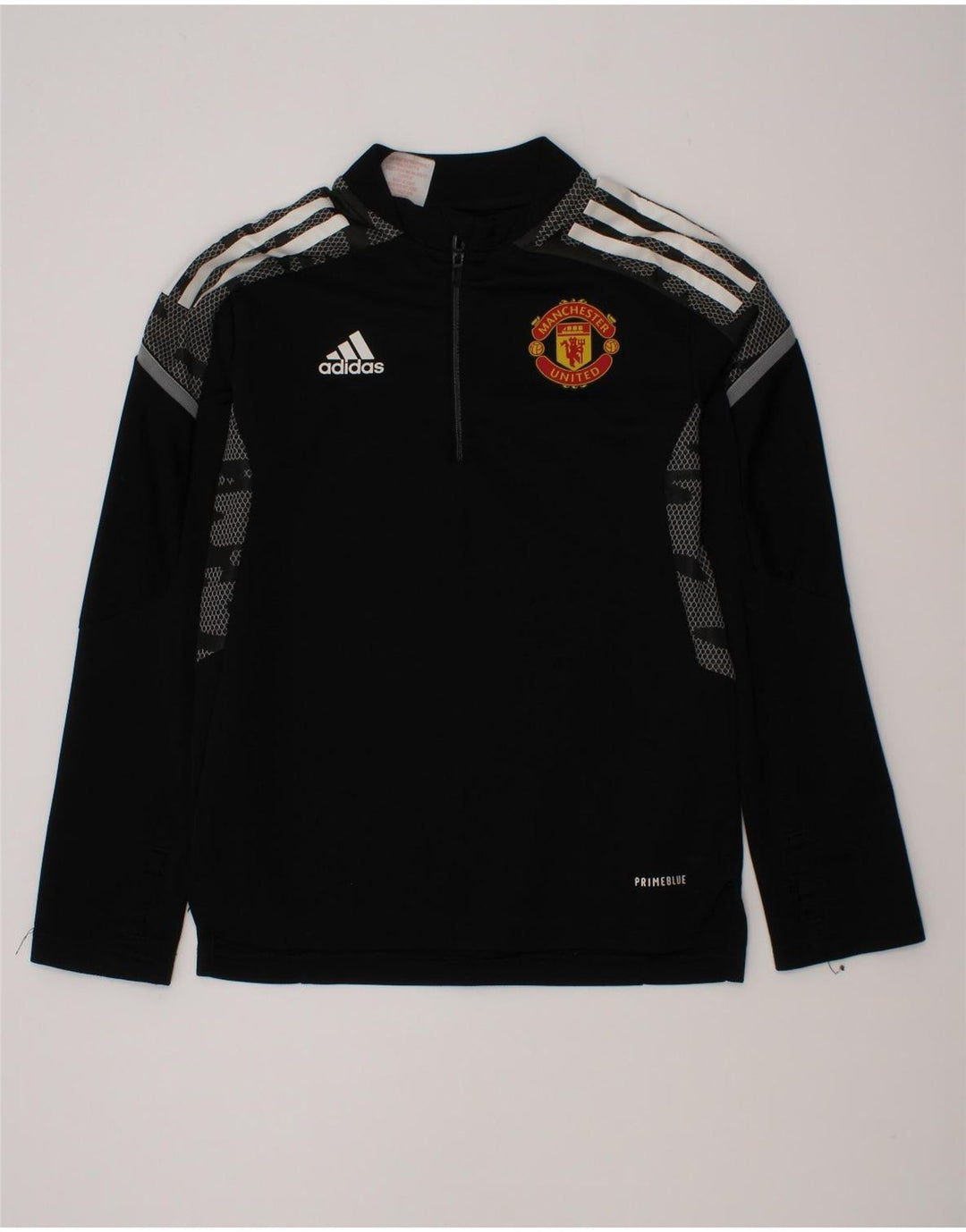Adidas Boys Graphic Pullover Trening Top 7-8 Ani Negru