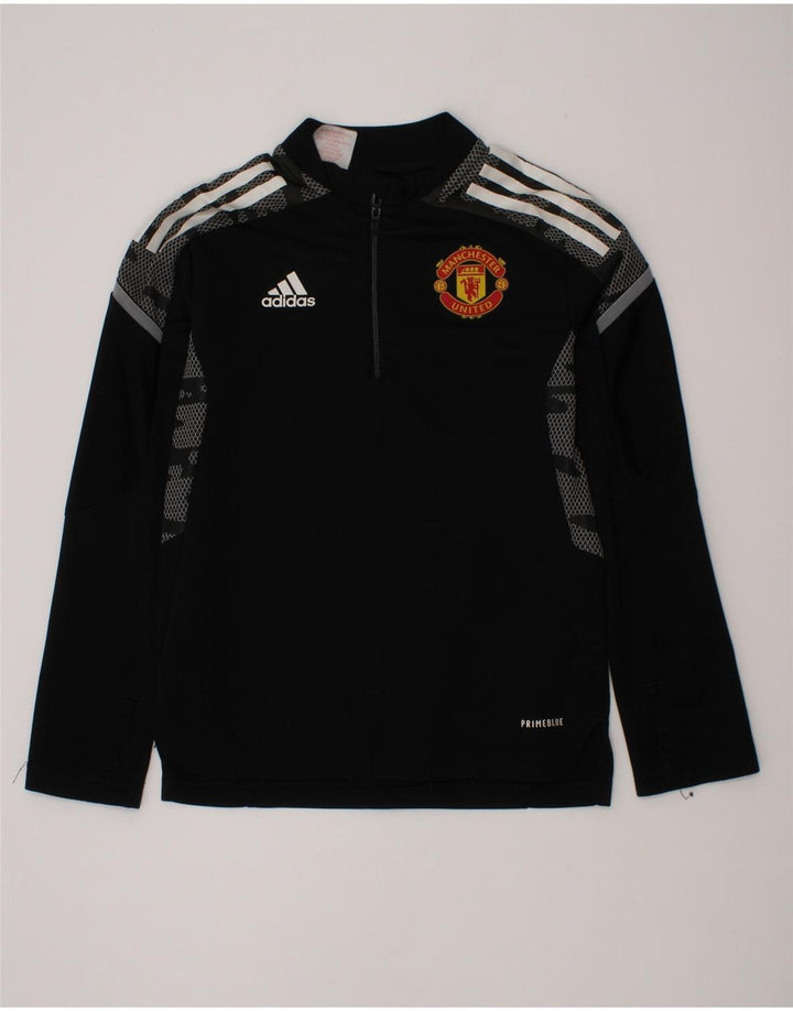Adidas Boys Graphic Pullover Trening Top 7-8 Ani Negru