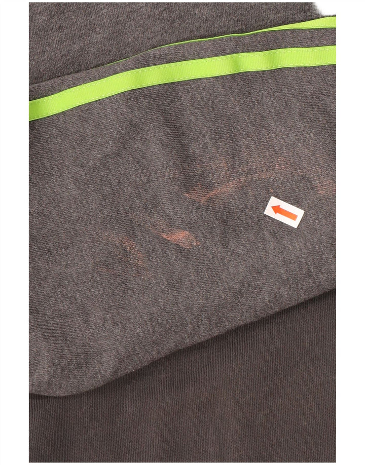 Hanorac grafic pentru bărbați Adidas Jumper mic, gri, bumbac