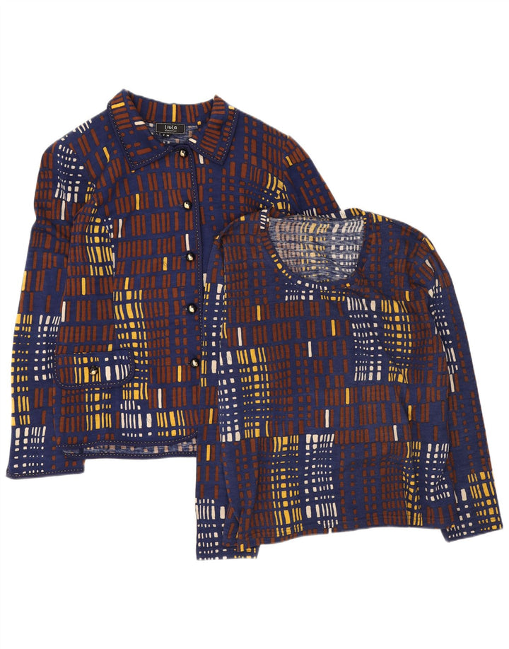 Set 2 piese pentru femei Liola IT 50 XL Lână geometrică bleumarin