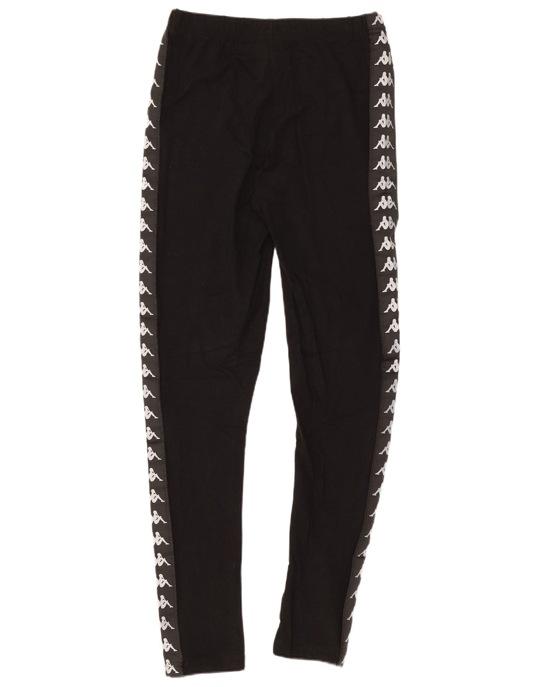 Leggings grafic Kappa pentru femei UK 8, bumbac negru mic