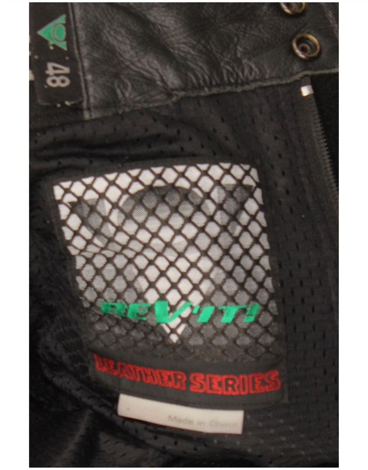 Pantaloni motociclisti din piele pentru bărbați Rev'it IT 48 Medium W30 L29 Piele neagră