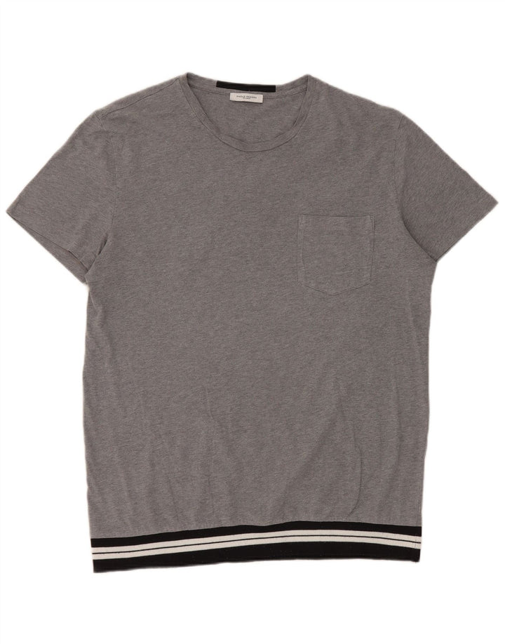 Paolo Pecora Tricou pentru bărbați Top Medium Gri Colorblock