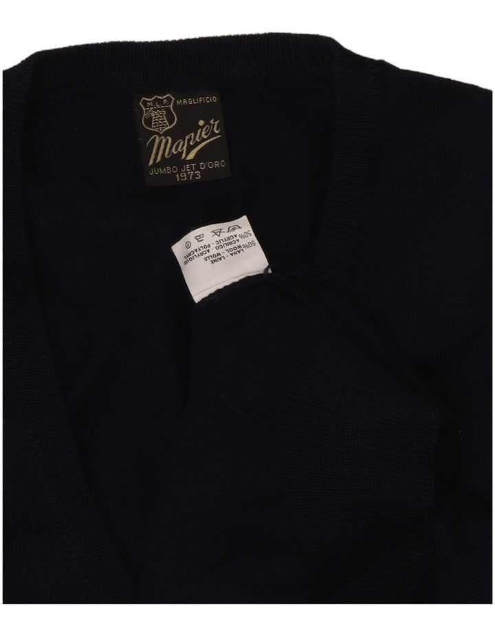 MAPIER Vest pentru bărbați Tank Top Lână Mediu Bleumarin