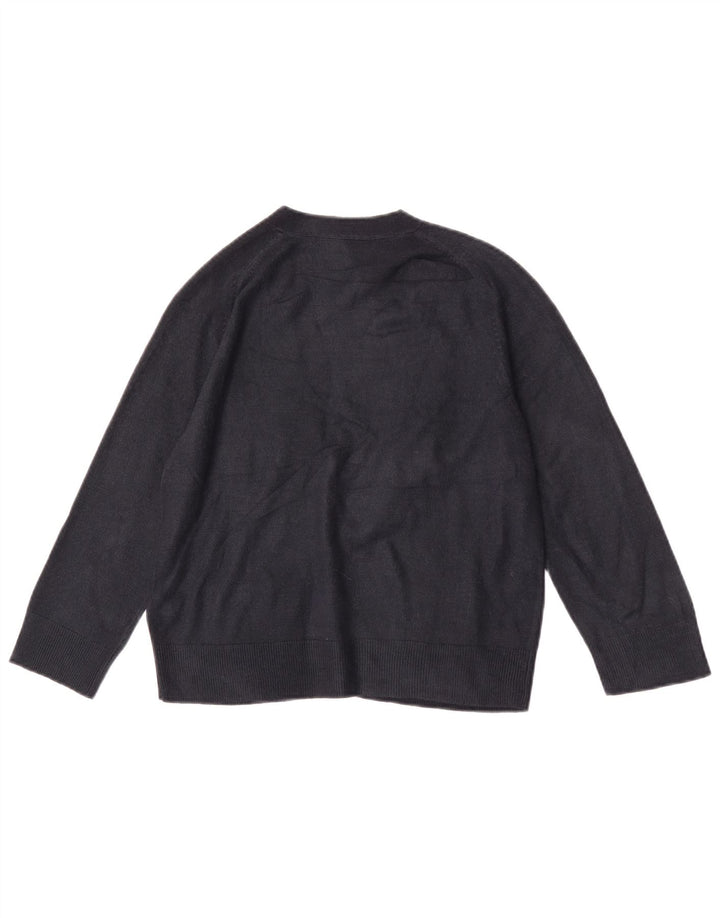 Marks & Spencer Pulover Crop Cardigan pentru Femei UK 12 Mediu Bleumarin Acrilic