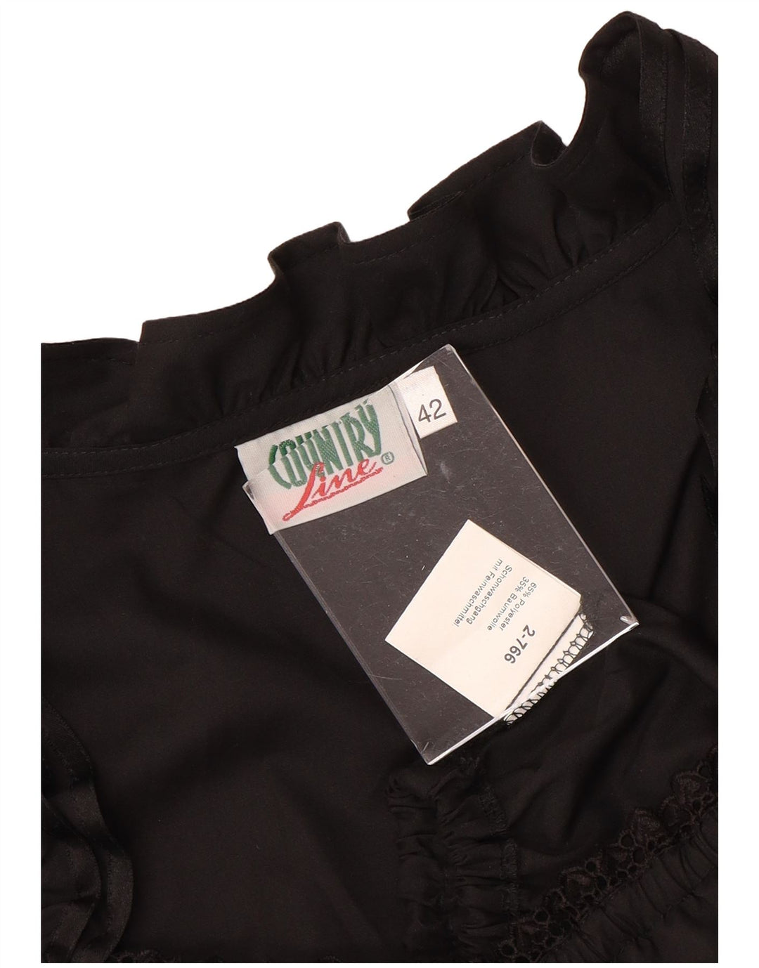 Bluză Crop Top pentru femei COUNTRY IT 42 Poliester mediu negru