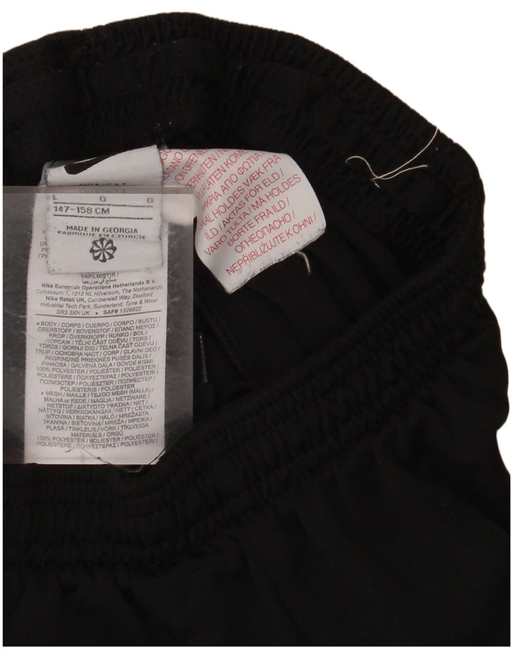 Pantaloni de trening NIKE pentru băieți 12-13 ani, mari, negru, poliester color bloc