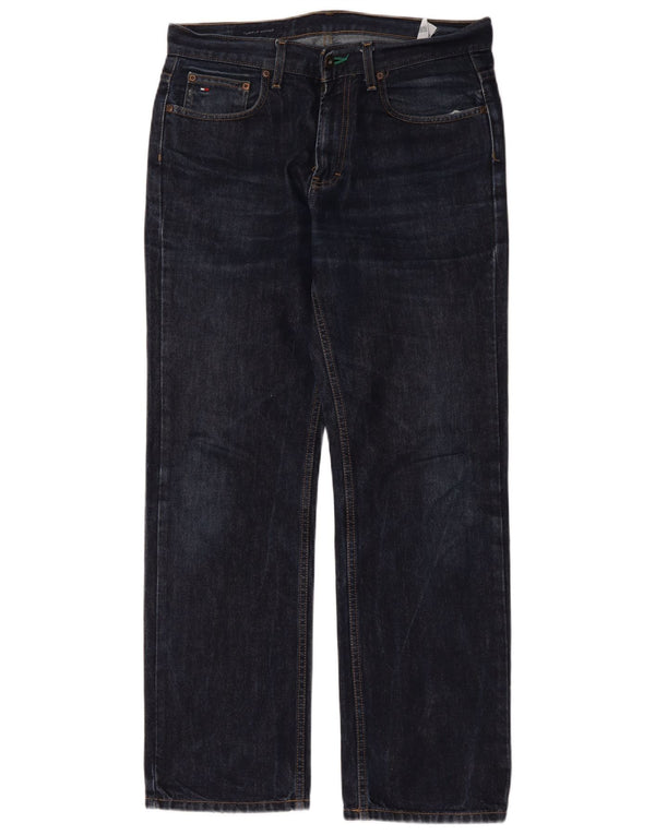 Blugi drepți pentru bărbați Tommy Hilfiger W32 L32 bumbac bleumarin