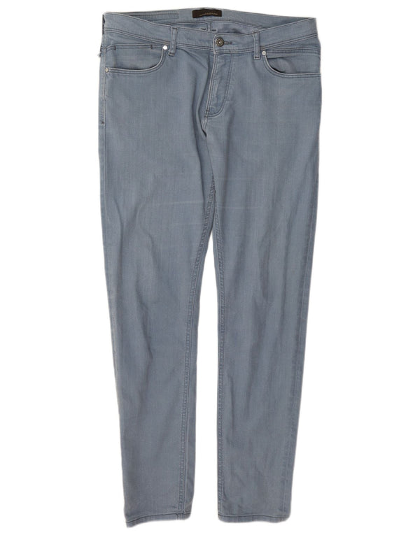 Blugi slim pentru bărbați Zara EU 44 Large W34 L32 Albastru