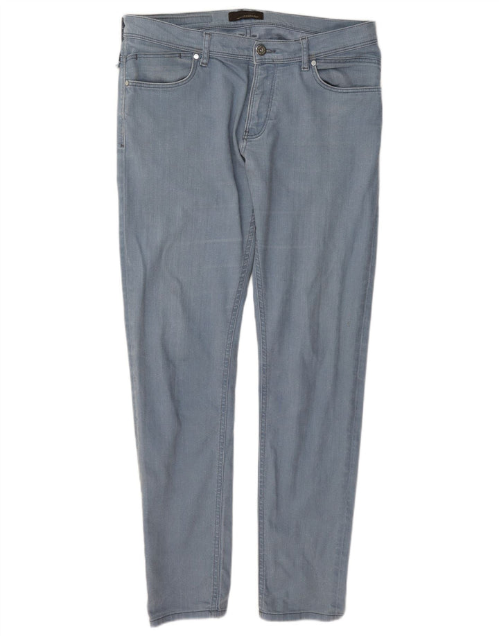 Blugi slim pentru bărbați Zara EU 44 Large W34 L32 Albastru