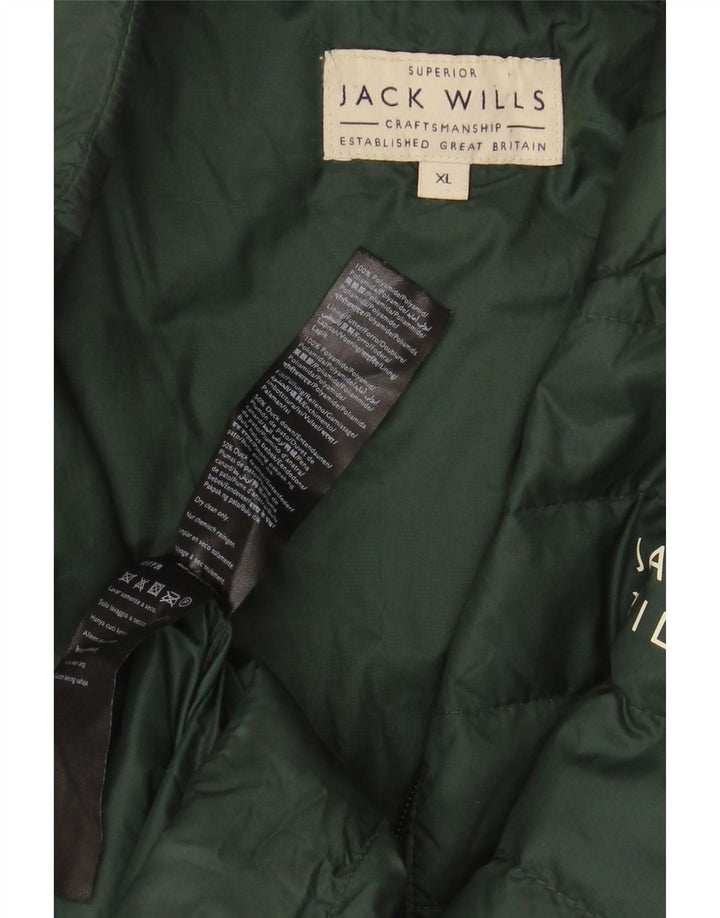 Jack Wills Jachetă căptușită pentru bărbați UK 42 XL Poliamidă verde
