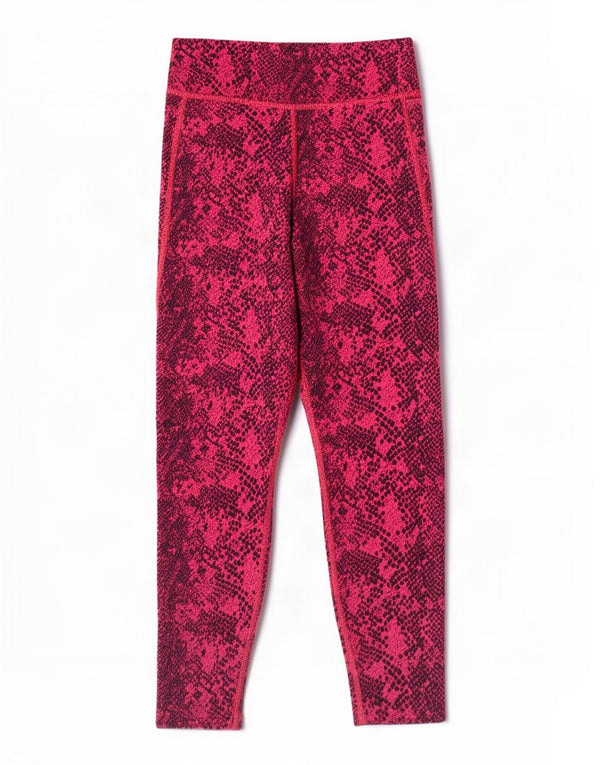 Leggings Aeroready pentru fete Adidas 11-12 ani roz poliester cu imprimeu animal