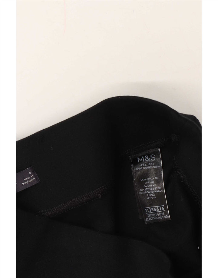 Leggings pentru femei Marks & Spencer UK 10 Small Black Viscose