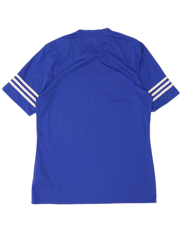 Tricou Adidas Climalite pentru bărbați Top Medium Blue Poliester