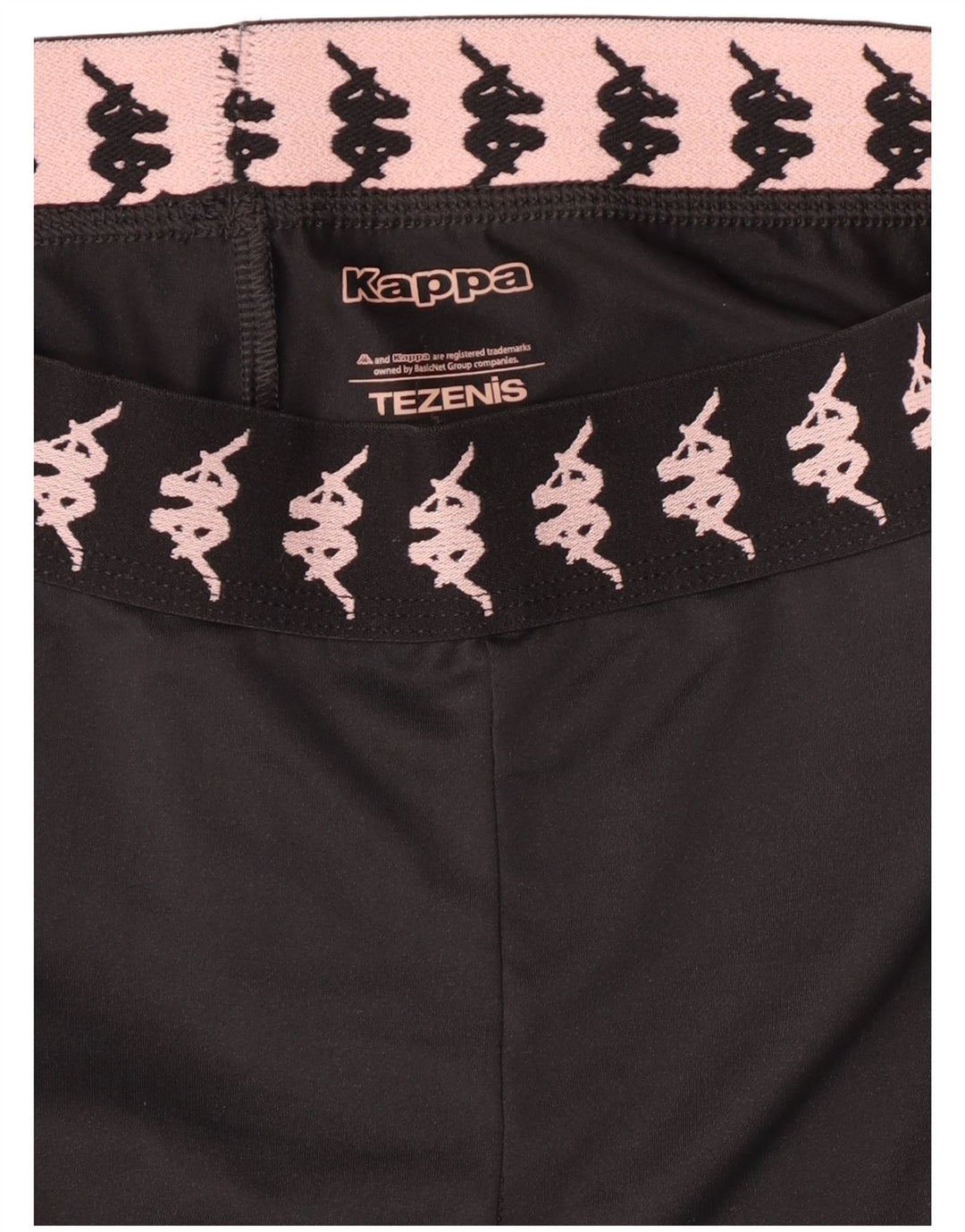 Leggings Kappa Tezenis Graphic pentru femei UK 8 Small Black Colorblock