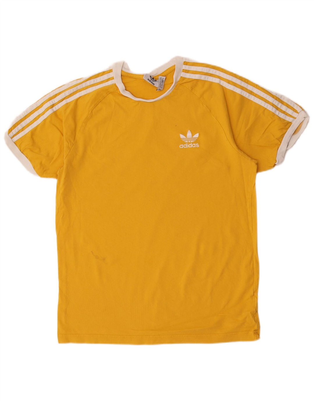 Tricou pentru bărbați Adidas Top Bumbac galben mediu
