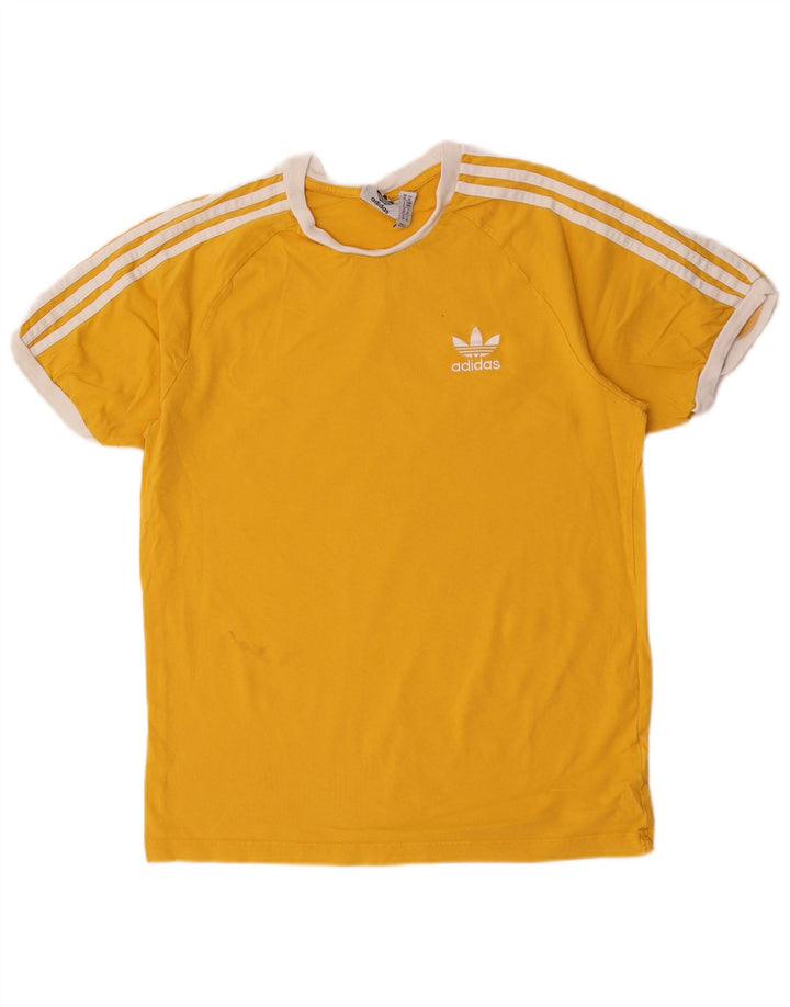 Tricou pentru bărbați Adidas Top Bumbac galben mediu