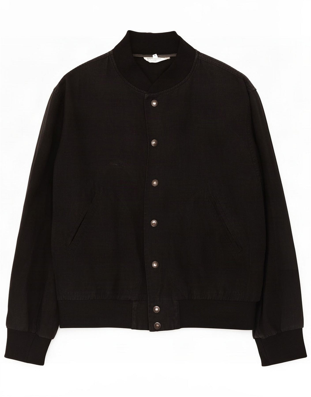 Iceberg Mens Graphic Bomber Jacket IT 48 Medium Black Linen