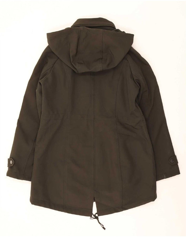 Jachetă parka cu glugă Michael Kors pentru femei UK 14 Poliester kaki mediu
