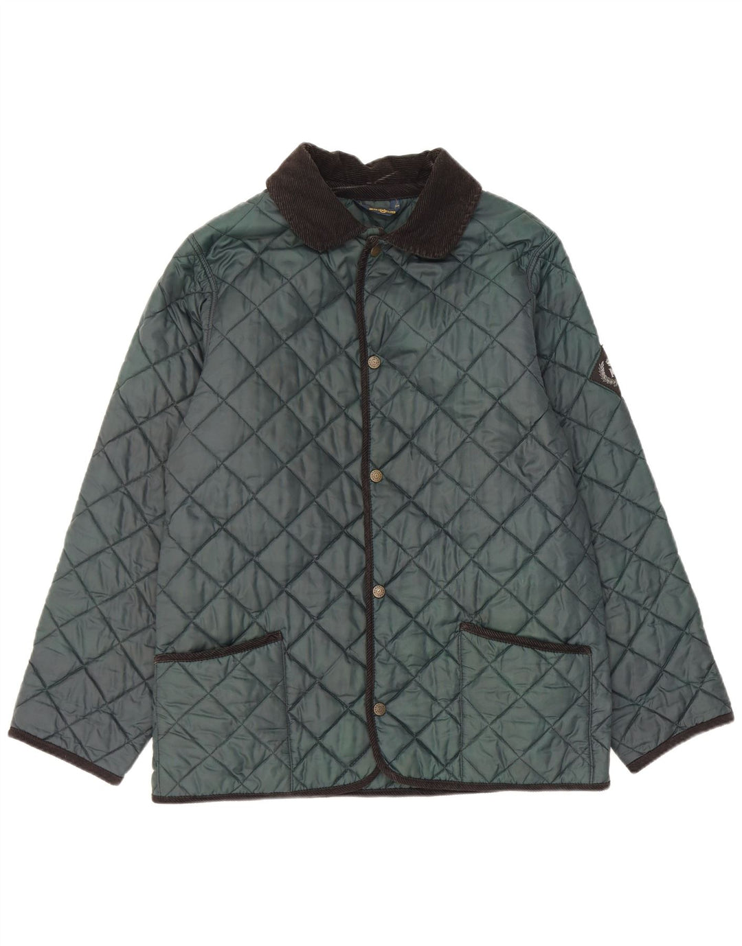 Jachetă matlasată pentru bărbați Henri Lloyd UK 36 Nylon verde mic