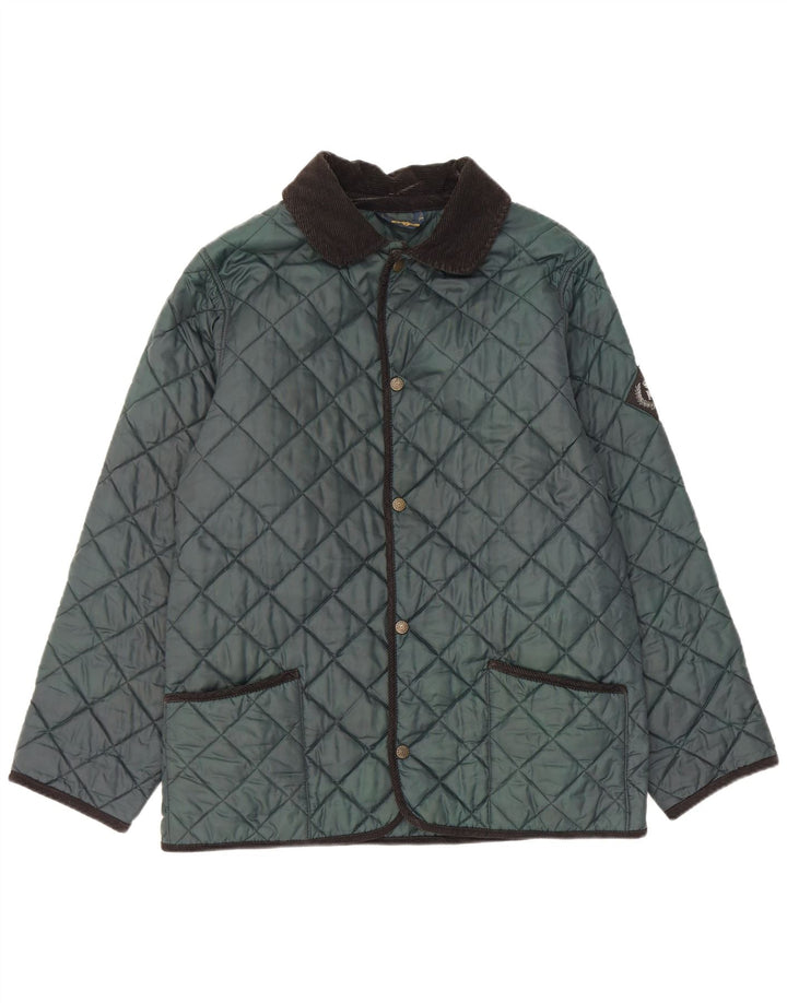 Jachetă matlasată pentru bărbați Henri Lloyd UK 36 Nylon verde mic