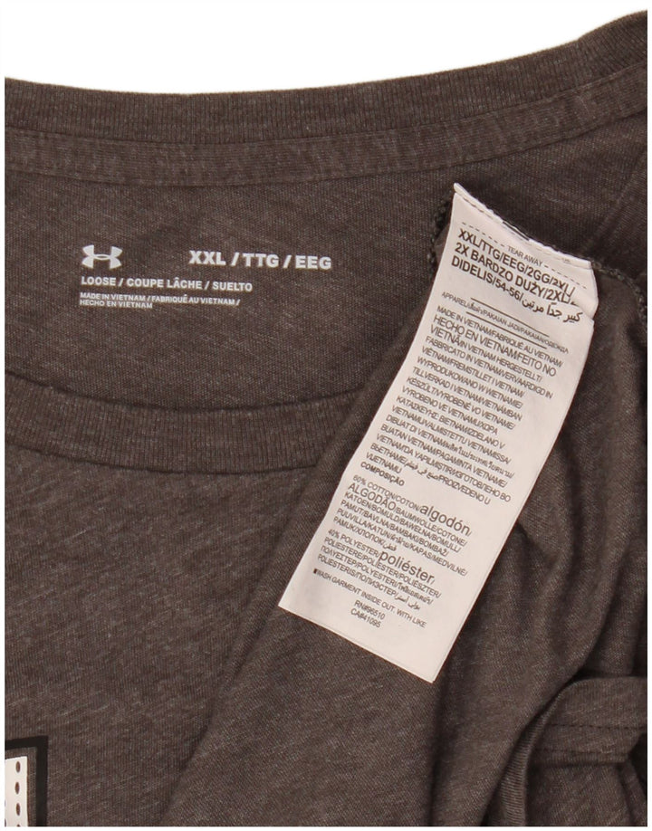 Tricou grafic pentru bărbați Under Armour Top 2XL bumbac gri