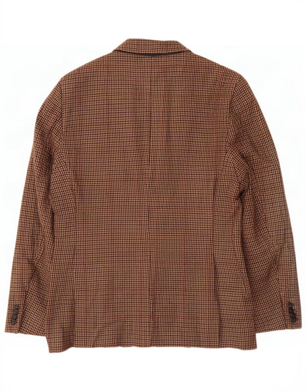 Jachetă pentru bărbați Scotch & Soda, cu 2 nasturi, IT 52 XL, lână maro cu picior de gală