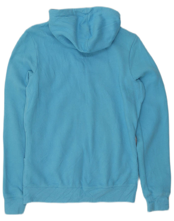 Pulover pentru femei REEBOK Graphic Zip Hoodie UK 14 Medium Blue Bumbac