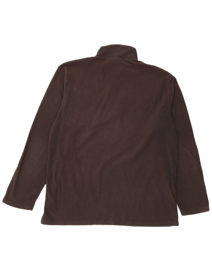 Pulover pentru bărbați The North Face, cu fermoar și gât, poliester negru XL