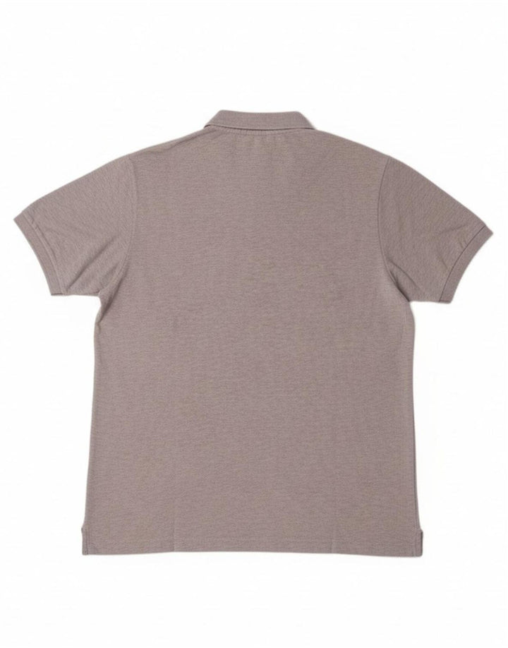 LACOSTE Mens Polo Shirt Size 6 XL Grey Cotton