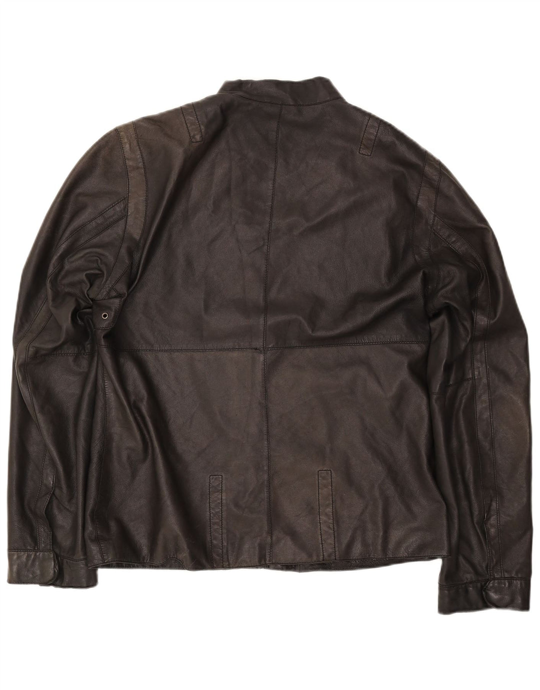 Jachetă din piele pentru bărbați TED BAKER Mărimea 5 XL din piele neagră