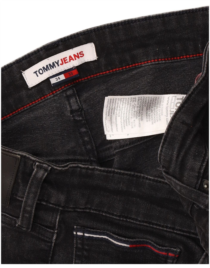 Blugi slim pentru bărbați Tommy Hilfiger W34 L29 bumbac negru
