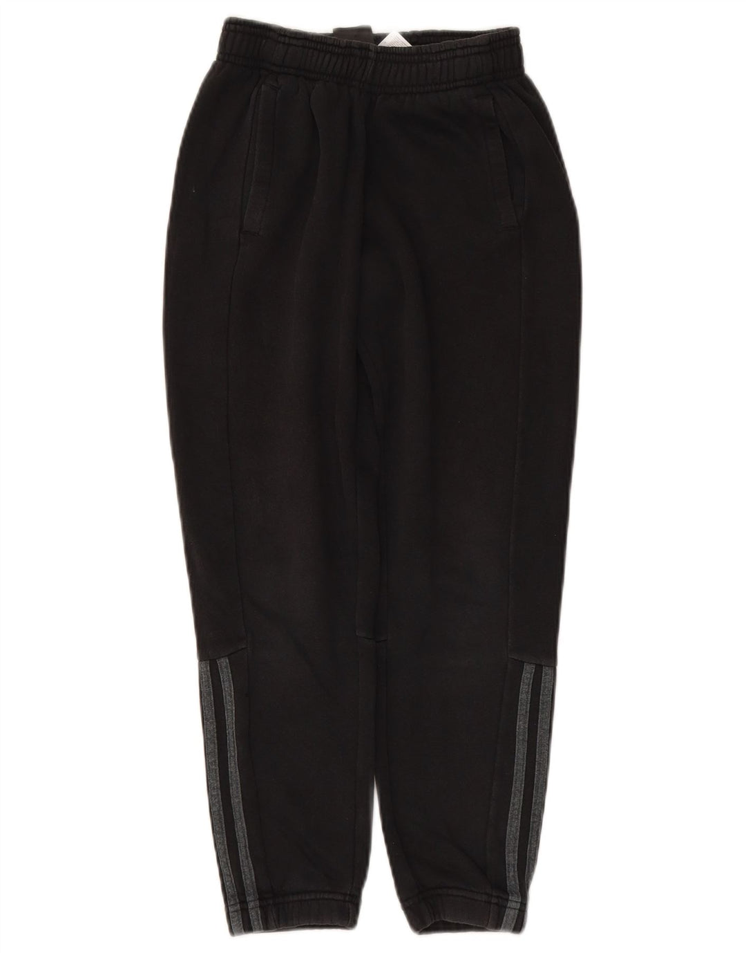 Pantaloni de trening ADIDAS baieti Joggeri 9-10 ani bumbac negru